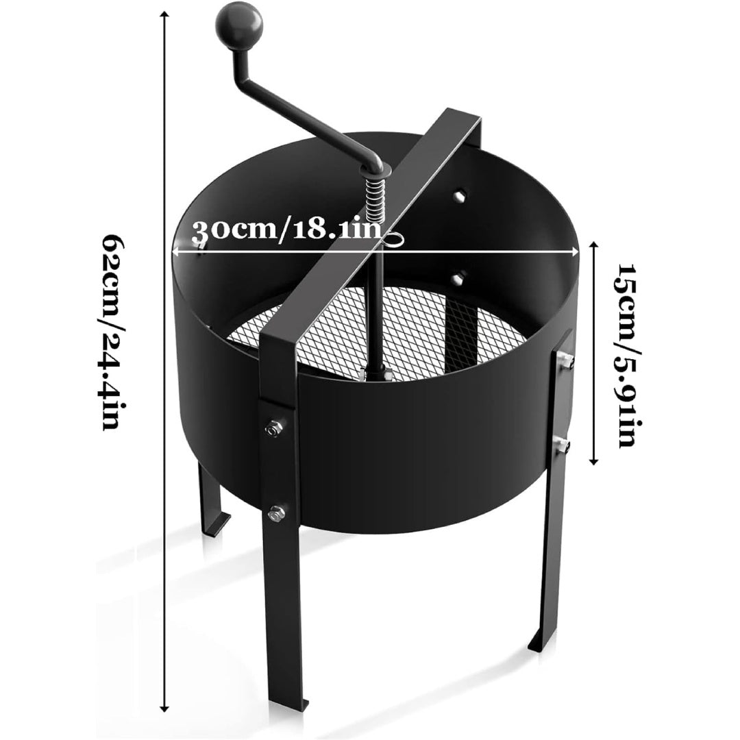 Heavy-Duty Rotary Soil Sifter – Garden Soil Sieve for Potting, Compost & Dirt Filtering