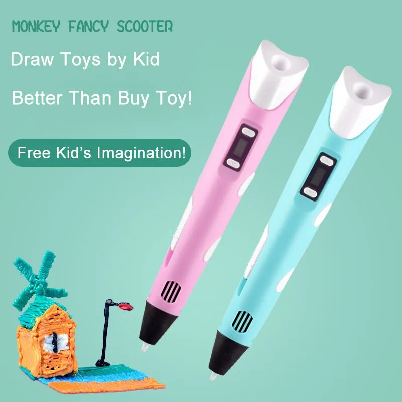 Colorful Kids Drawing 3D Pen