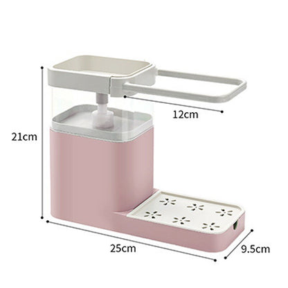 Wall Mount Kitchen Soap Holder Organizer