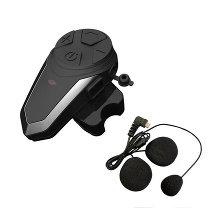 Wireless Motorcycle Helmet Headset with Bluetooth and Long Range - Pexav