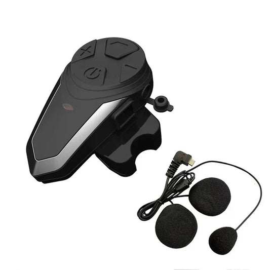 Wireless Motorcycle Helmet Headset with Bluetooth and Long Range - Pexav