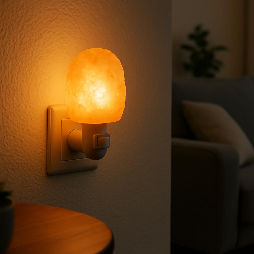Warm Natural Salt Rock Table Lamp - Pexav