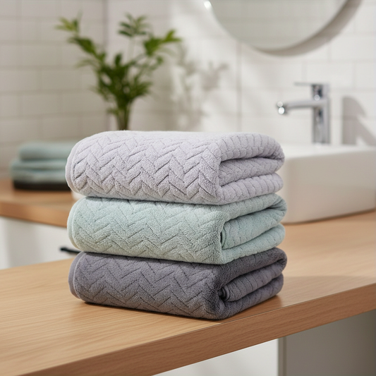 Soft Plush Bathroom Towel Set - Pexav