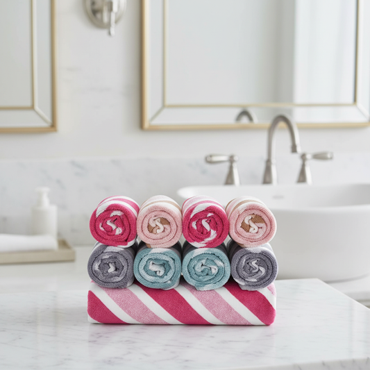 Soft Plush Fleece Bath Towel Set - Pexav