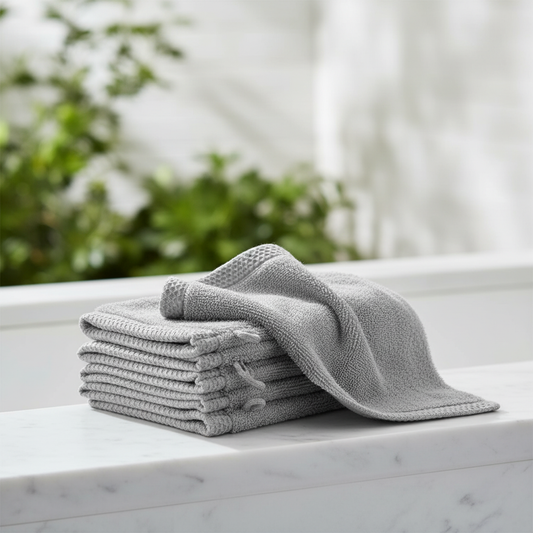 Soft Gentle Exfoliating Washcloth Gloves - Pexav