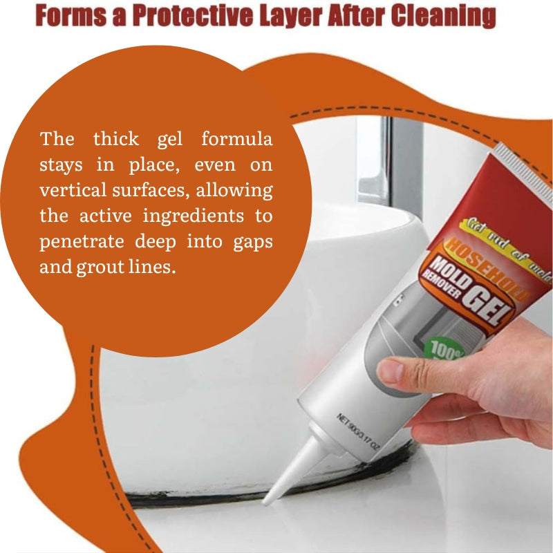 Household Mold Removal Gel – Eco-Friendly, Suitable for Bathrooms, Washing Machines, and Refrigerator Seals
