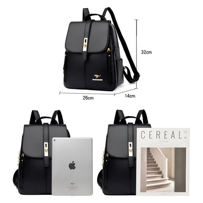 Stylish Ladies Water Resistant Leather Backpack Bag