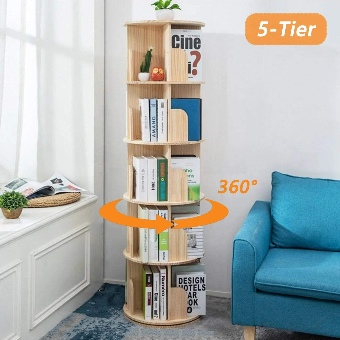 Spinning Book Tower - Pexav