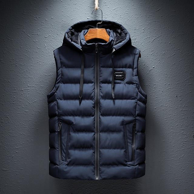 Simple Zip Up Vest - Pexav