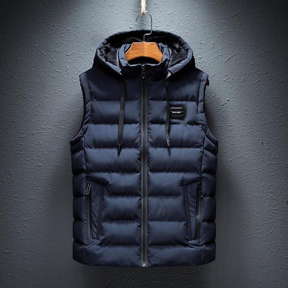 Simple Zip Up Vest - Pexav