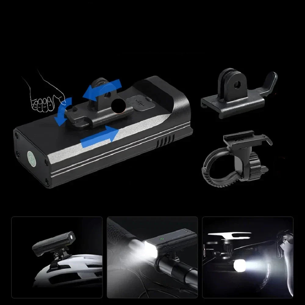 Bright 5000LM Bicycle Front Light with USB Recharge