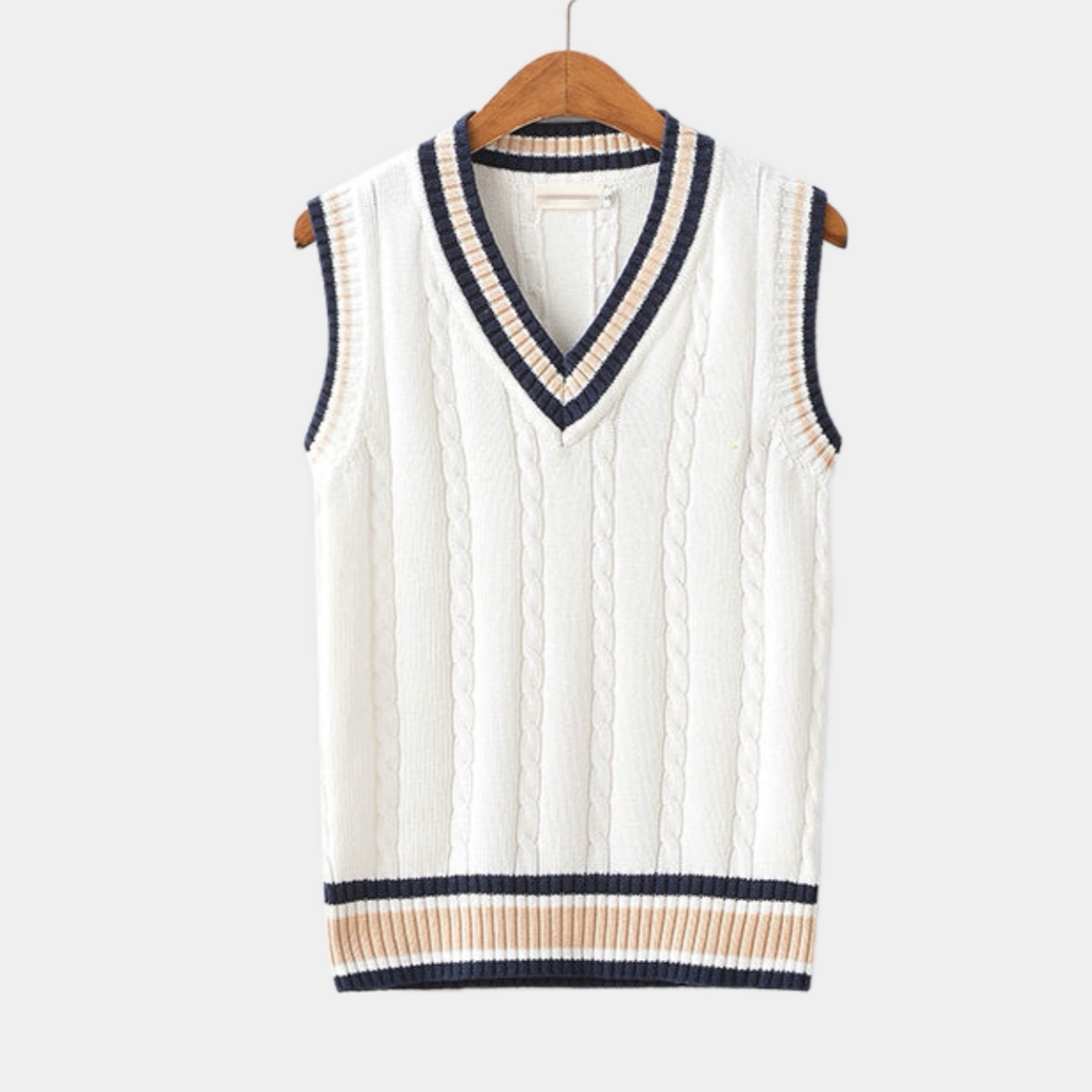 Men's Soft V Neck Sweater Vest Thin Layered Vest - Pexav