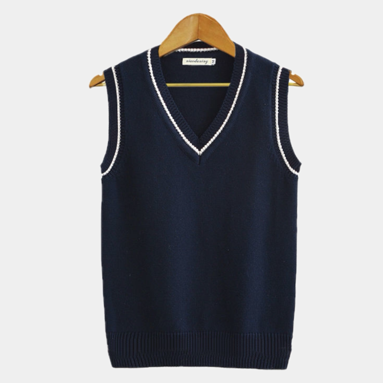 Men's Soft V Neck Sweater Vest Thin Layered Vest