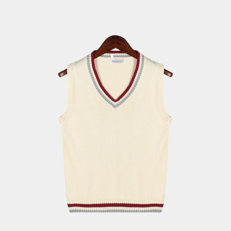 Men's Soft V Neck Sweater Vest Thin Layered Vest
