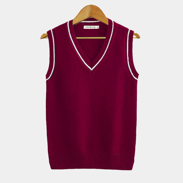 Men's Soft V Neck Sweater Vest Thin Layered Vest