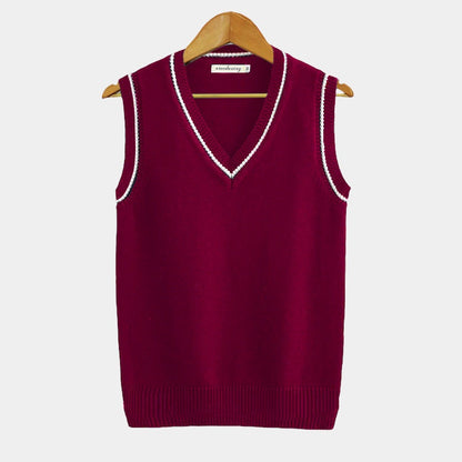 Men's Soft V Neck Sweater Vest Thin Layered Vest