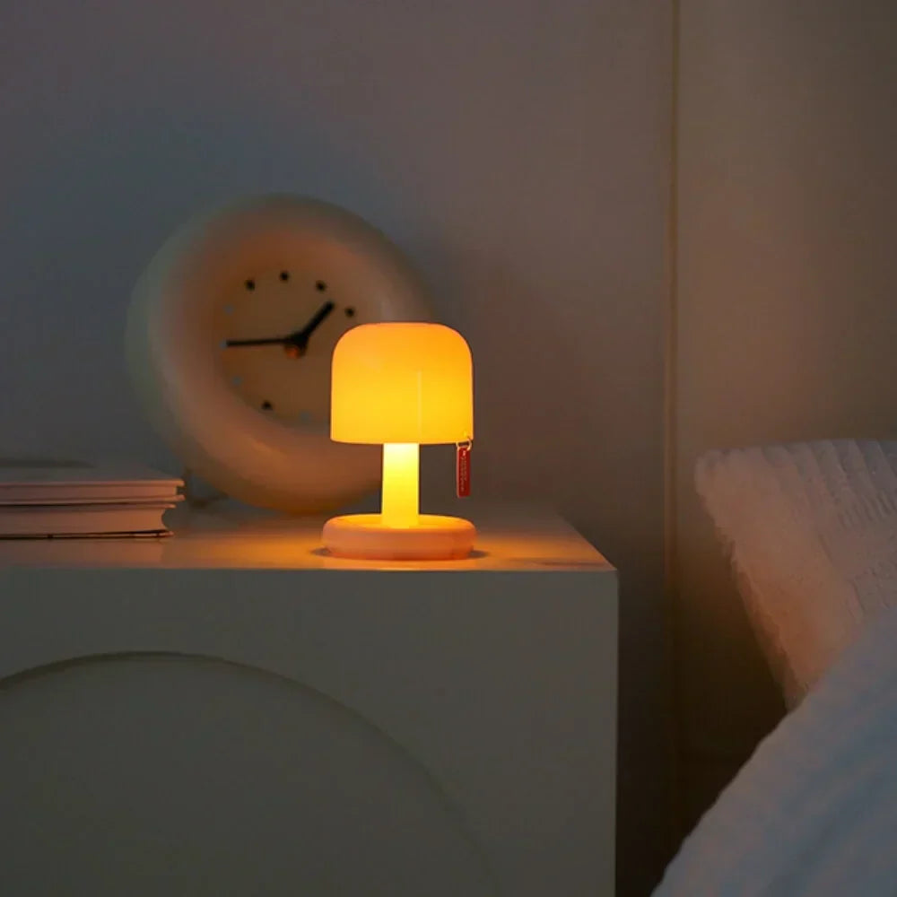 Compact Battery Table Lamp Small Ambient Light