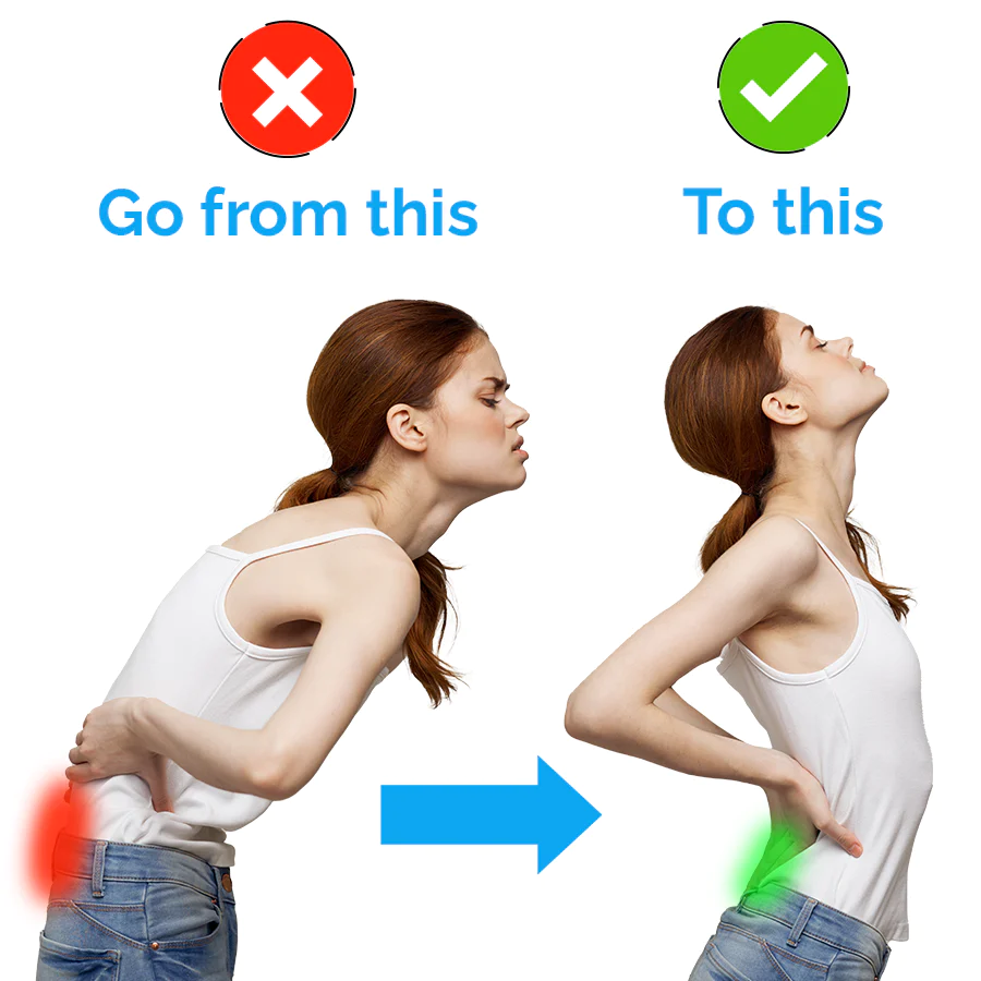 Comfortable Back Support Brace for Lower Back Pain Relief