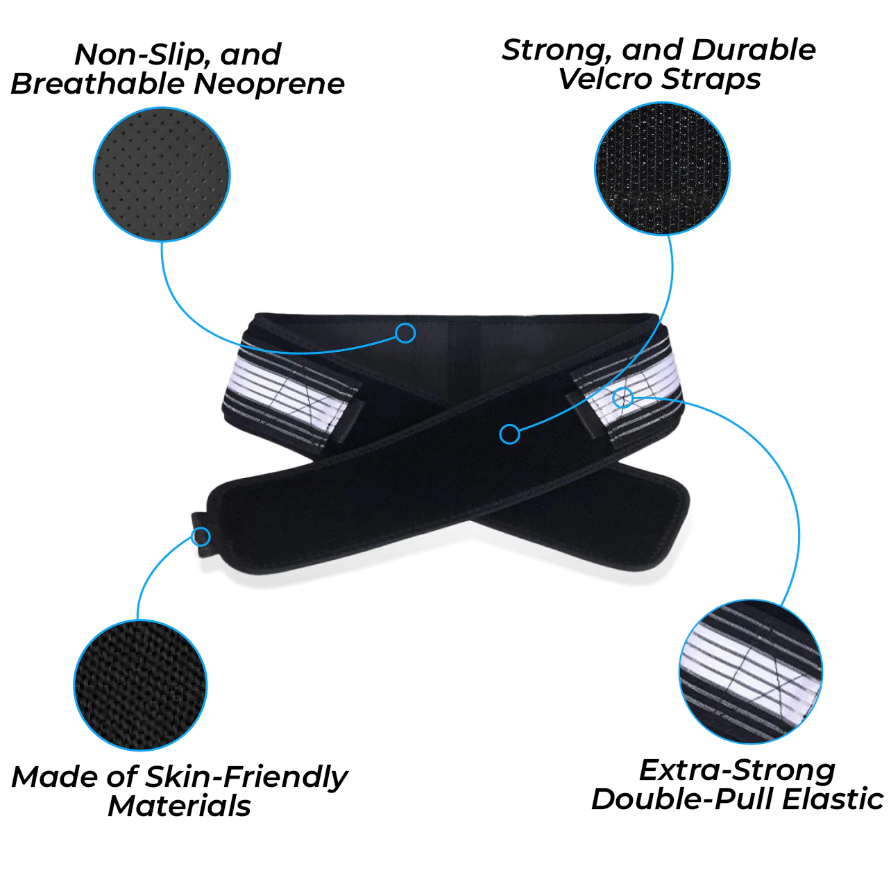 Comfortable Back Support Brace for Lower Back Pain Relief