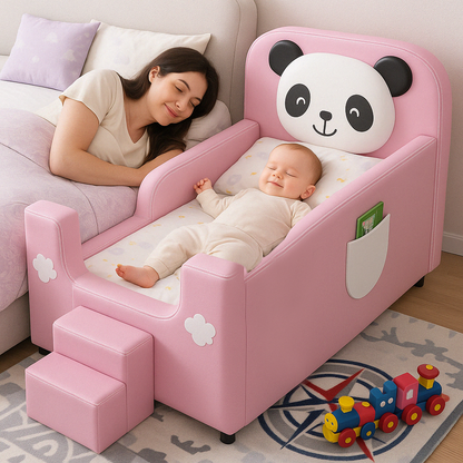 Safe Simple Low Toddler Bed with Storage - Pexav