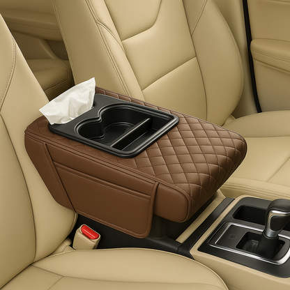Premium Multi-Compartment Car Center Console Pad - Pexav