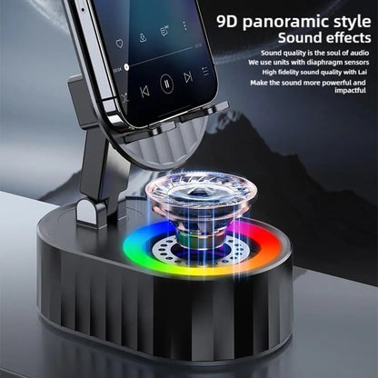 Inductive Phone Stand Speaker with HiFi Sound and Power Bank