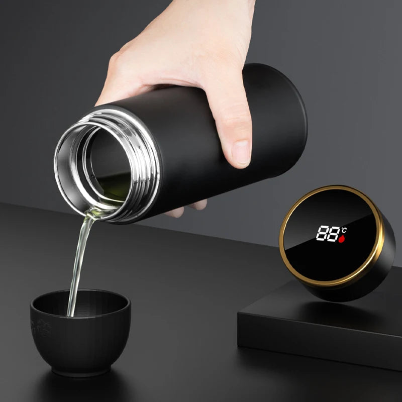 Thermal Stainless Steel Water Bottle with LED Temp Screen - Pexav