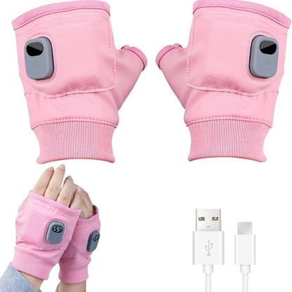 Warm Touchscreen Gloves with Thermal Control and USB Charging - Pexav