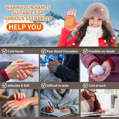 Intelligent Heated Gloves with Smart Temperature Control, LCD Real-Time Display, USB Rechargeable