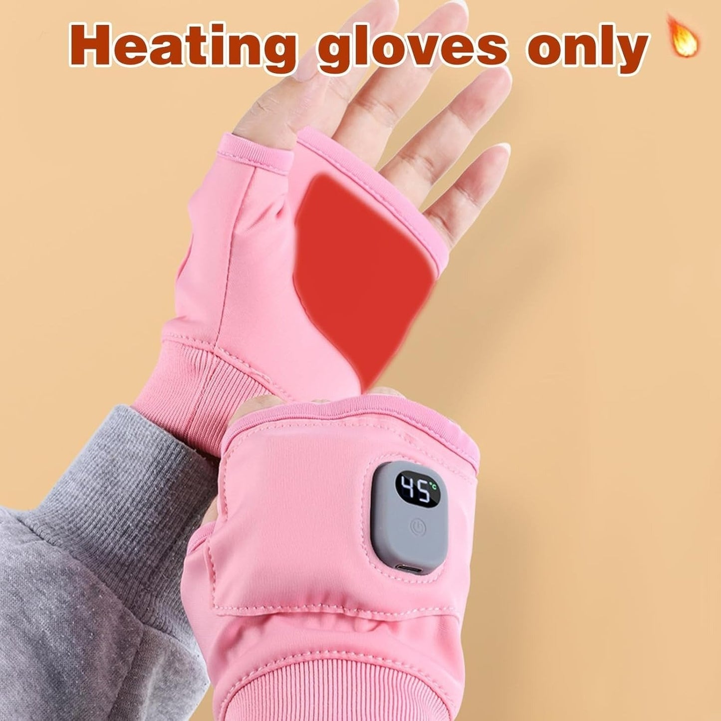 Intelligent Heated Gloves with Smart Temperature Control, LCD Real-Time Display, USB Rechargeable