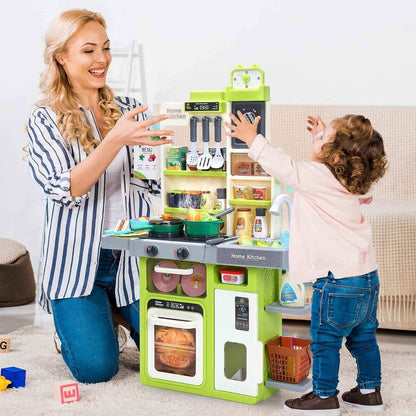 Interactive Kids Kitchen Playset with Realistic Features and Accessories