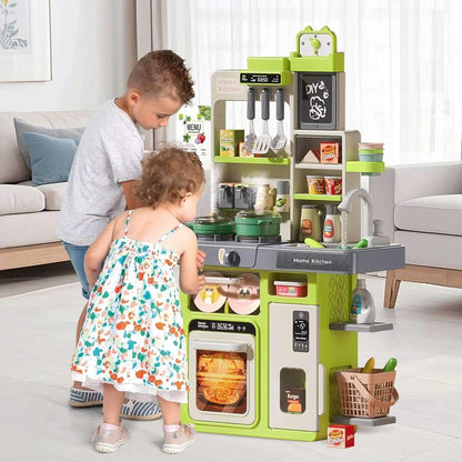 Interactive Kids Kitchen Playset with Realistic Features and Accessories