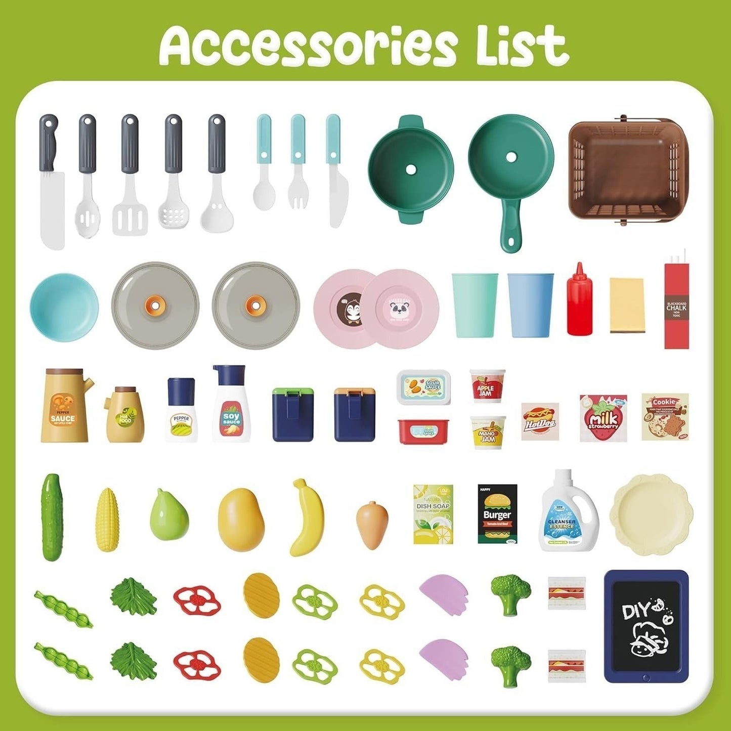 Interactive Kids Kitchen Playset with Realistic Features and Accessories