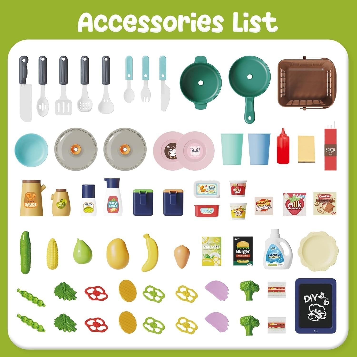 Interactive Kids Kitchen Playset with Realistic Features and Accessories