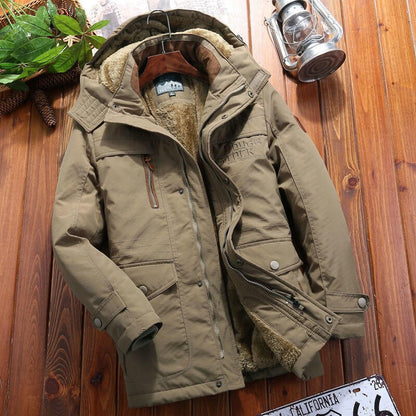 Warm Insulated Fleece Coat with Pockets