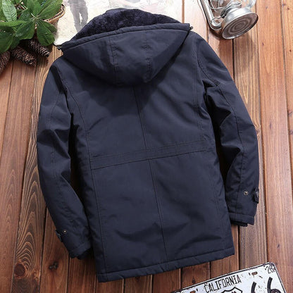 Warm Insulated Fleece Coat with Pockets