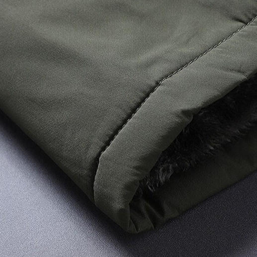 Warm Insulated Fleece Coat with Pockets
