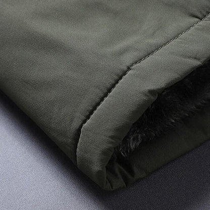 Warm Insulated Fleece Coat with Pockets