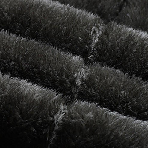 Warm Insulated Fleece Coat with Pockets