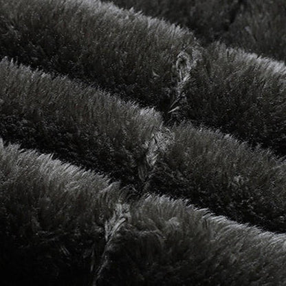 Warm Insulated Fleece Coat with Pockets