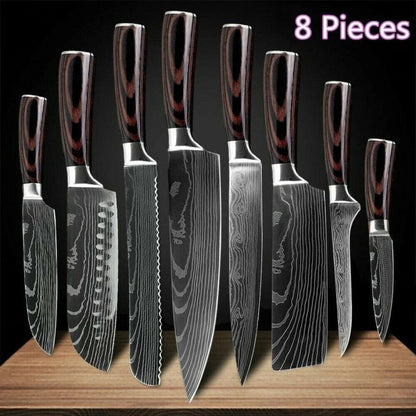 Premium Chef Knife Set, Sharp Kitchen Knives, Durable Steel Chef Knives