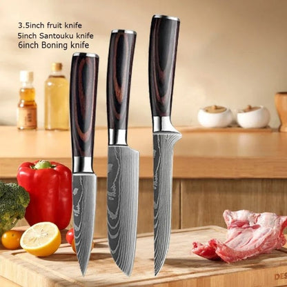 Premium Chef Knife Set, Sharp Kitchen Knives, Durable Steel Chef Knives