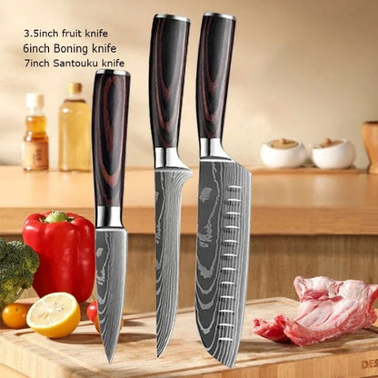 Premium Chef Knife Set, Sharp Kitchen Knives, Durable Steel Chef Knives