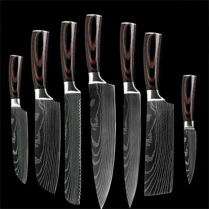 Premium Chef Knife Set, Sharp Kitchen Knives, Durable Steel Chef Knives