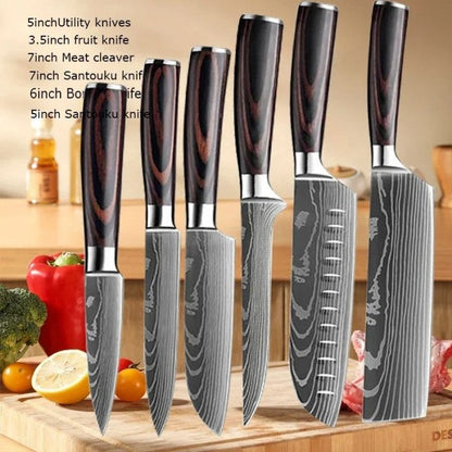 Premium Chef Knife Set, Sharp Kitchen Knives, Durable Steel Chef Knives