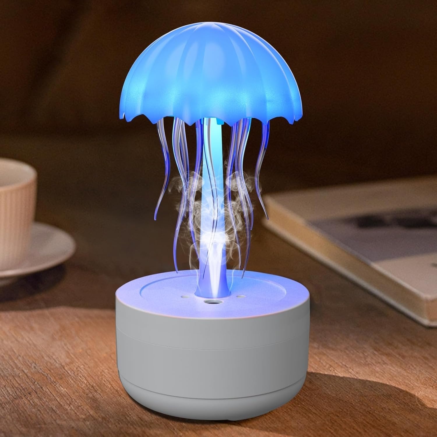 Colorful Ocean Essential Oil Diffuser with LED Light - Pexav
