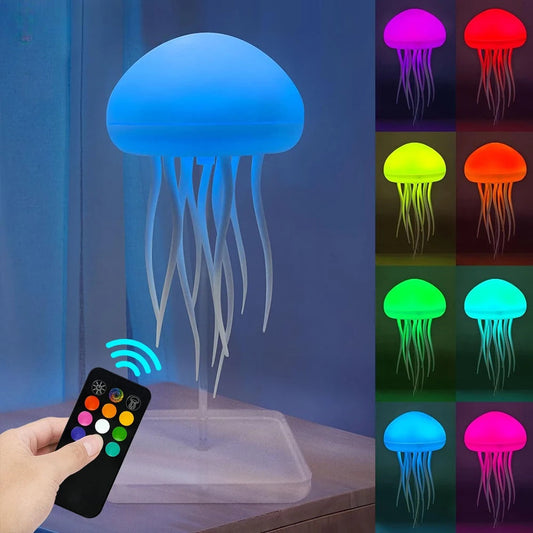 Colorful Ocean Nightlight Lamp with Rechargeable LED - Pexav