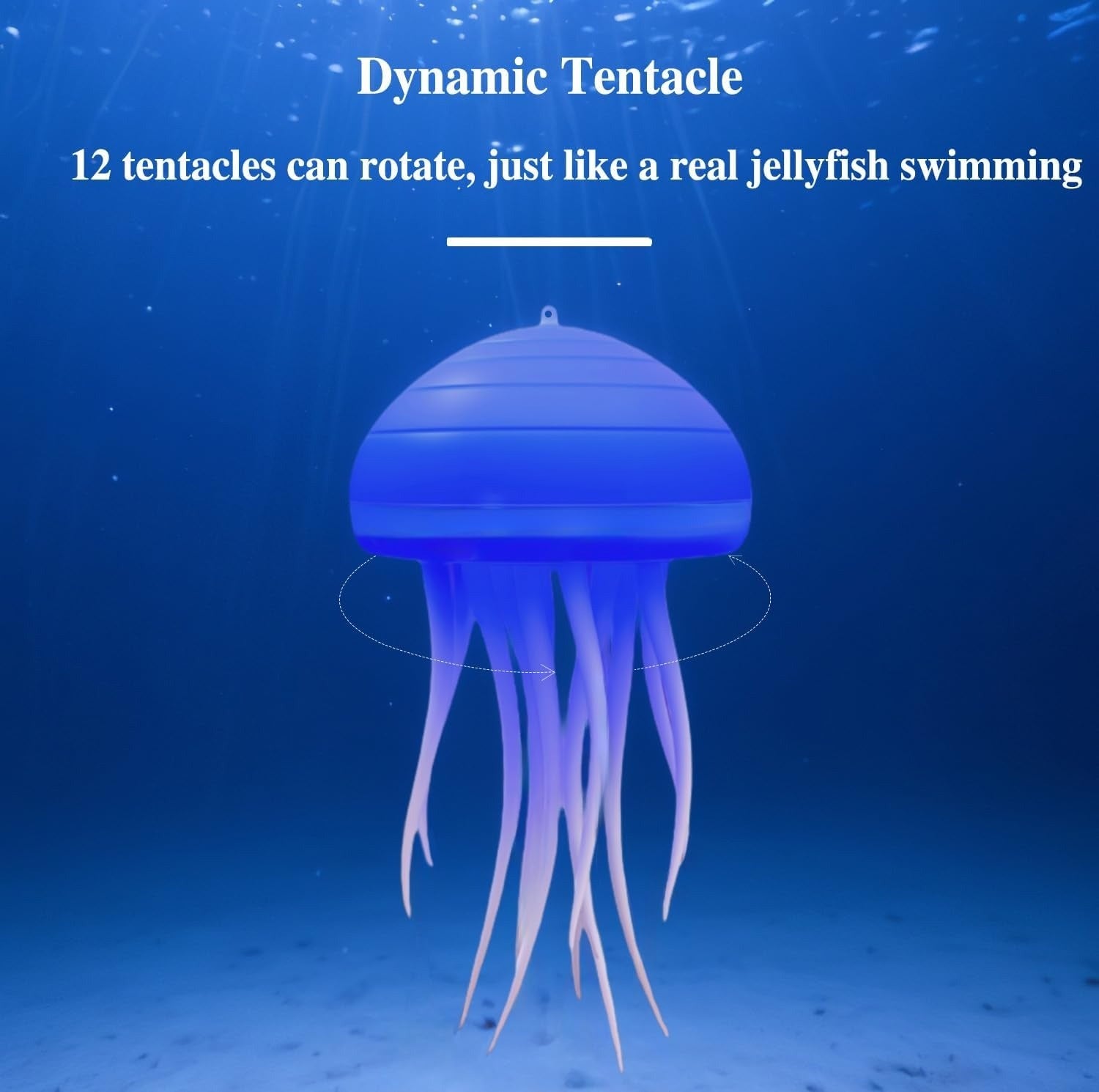 Jellyfish Realistic Night Light Ocean Hanging Lamp Perfect Gift - Color-Changing , Rechargeable, Soothing Ambience