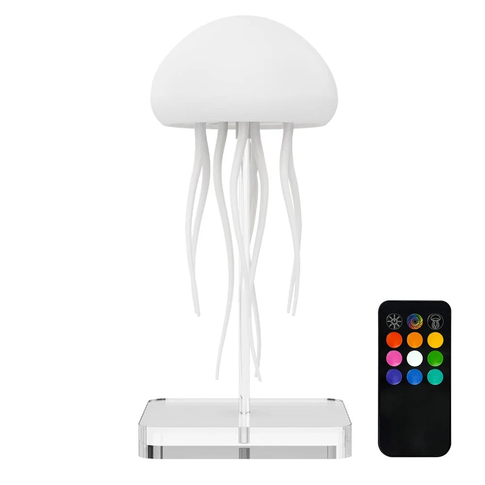 Jellyfish Realistic Night Light Ocean Hanging Lamp Perfect Gift - Color-Changing , Rechargeable, Soothing Ambience