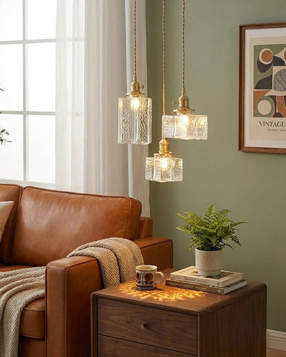 Luxury Metal and Glass Hanging Lamp